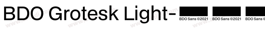 BDO Grotesk Light字体转换